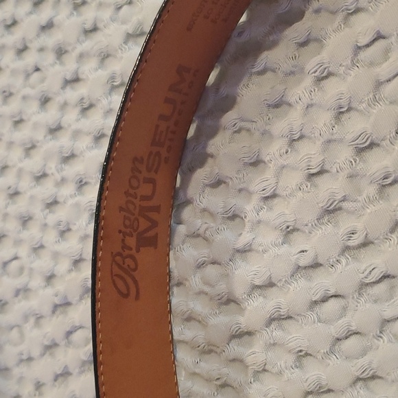 Vintage Brighton Museum Collection Black Leather Western Belt size Small - Picture 2 of 8